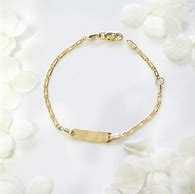 Image result for Baby Identity Bracelet Gold
