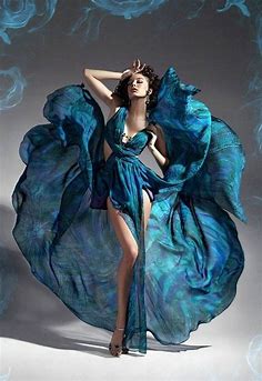 Pin by Lynette Ganesan on True Blue | Turquoise dress, Fashion, Flowing dresses
