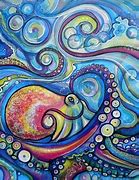 Image result for Silhouette Octopus Painting