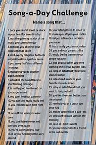 Image result for 30-Day Song Challenge Story