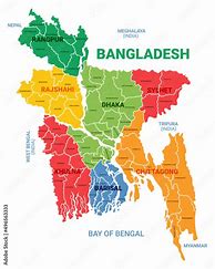 Image result for Map of Bangladesh with Districts