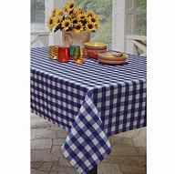 Image result for Blue Checkered Tablecloth
