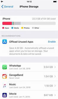 Image result for iPhone Manage Storage