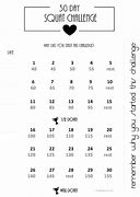 Image result for 30-Day Workout Challenge Template