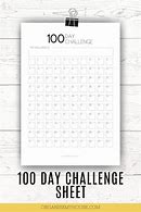 Image result for 100 Day Calendar Blank