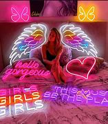 Image result for Neon Name Signs for Bedroom
