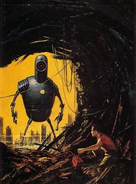 Image result for Vintage Science Fiction Robot Art