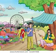 Image result for Village Life Cartoon
