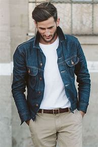 Image result for What to Wear with Denim Jacket Men