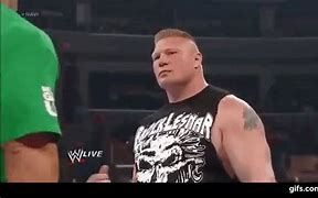 Image result for John Cena Brock Lesnar GIF