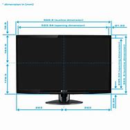 Image result for Dimensions of a 24 Computer Monitor