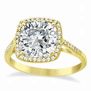 Image result for Yellow Gold Moissanite Rings