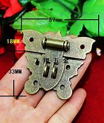 Image result for Hook Eye Latch for Jewelry Box