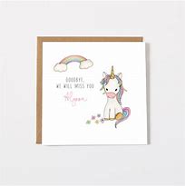 Image result for Unicorn Miss You Cards