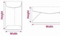 Image result for Length Width Height of Envelope