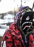 Image result for Split Camo Red and Blue BAPE Hoodie