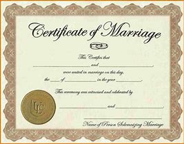 Image result for Marriage Certificate Format