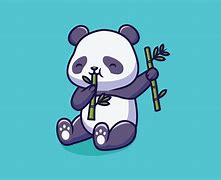 Image result for Cute Panda Eating Drawing