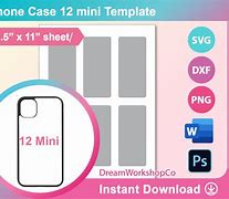 Image result for iPhone 12 Mini Clear Phone Case Template