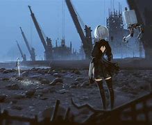 Image result for Nier Automata 2B Beach