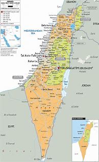 Image result for Present Day Israel Map