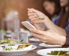 Image result for Scrolling through Phone Food