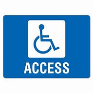 Image result for Wheelchair Access Sign