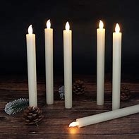 Image result for LED Flameless Wax Tapered Candles