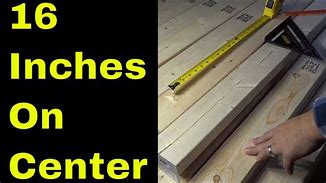 Image result for 16 Inches On Center