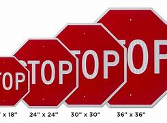 Image result for What Are the Measurments of a Stop Sign