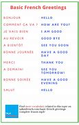 Image result for French Greetings for Kids