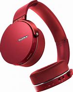 Image result for Sony Wireless Red Headphones