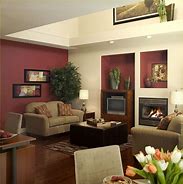 Image result for Burgundy Accent Wall Living Room