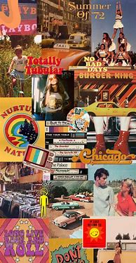 Image result for 70s Collage Wallpaper