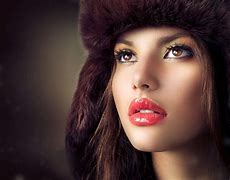 Image result for Beautiful Woman Lips and Sharp Jawline
