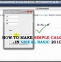 Image result for How to Create a Calculator in Copy and Paste in VB