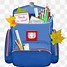 Image result for Blue Backpack Clip Art