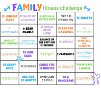 Image result for Daily Fitness Challenge for Kids