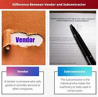 Image result for Vendor vs Contractor