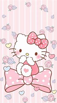 Image result for Kawaii Hello Kitty Wallpaper