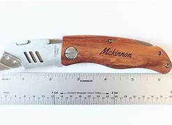 Image result for Wood Handle Folding Utility Knife