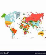 Image result for World Map with Countries Colorful