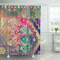 Image result for Boho Brown Shower Curtain