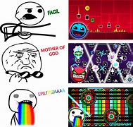 Image result for Geometry Dash Tiny Meme