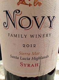 Novy Family Syrah Santa Lucia Highlands 的图像结果