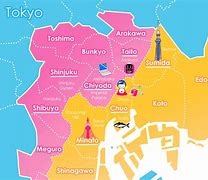 Image result for Map of Tokyo Neighborhoods