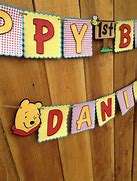 Image result for Birthday Banner Pooh Theme