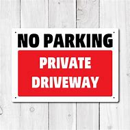 Image result for Private Parking Signs Metal