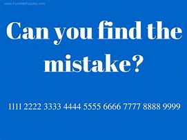 Image result for Find the Mistake