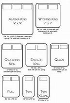 Image result for Bed Dimensions Chart USA
